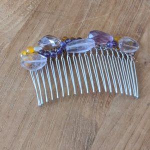 SEMIPRECIOUS STONES haircomb